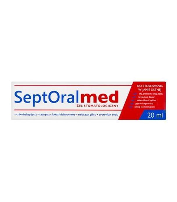 SeptOral Med Żel do stosowania w jamie ustnej, 20 ml - cena, opinie, wskazania