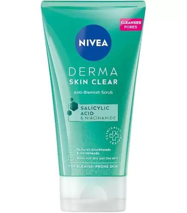 Nivea, Derma Skin Clear, peeling przeciw niedoskonałościom, 150 ml