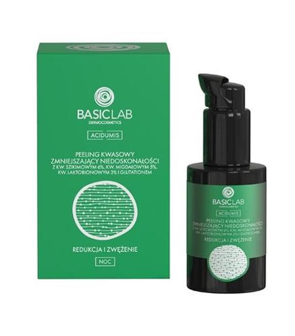 Basiclab Dermocosmetics Acidumis peeling kwasowy zmniejszający niedoskonałości redukcja i zwężenie na noc, 30 ml - ważny do 2025-10-31