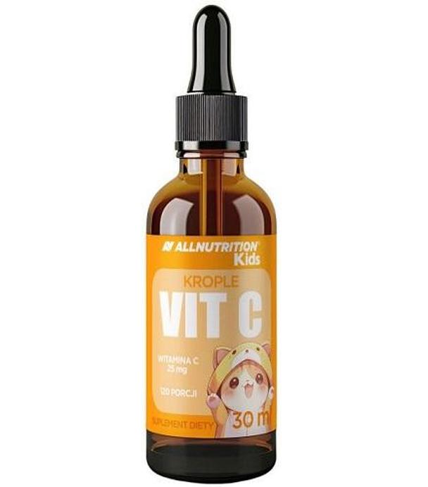 Allnutrition, Kids Vit C, Witamina C w kroplach dla dzieci, 30 ml