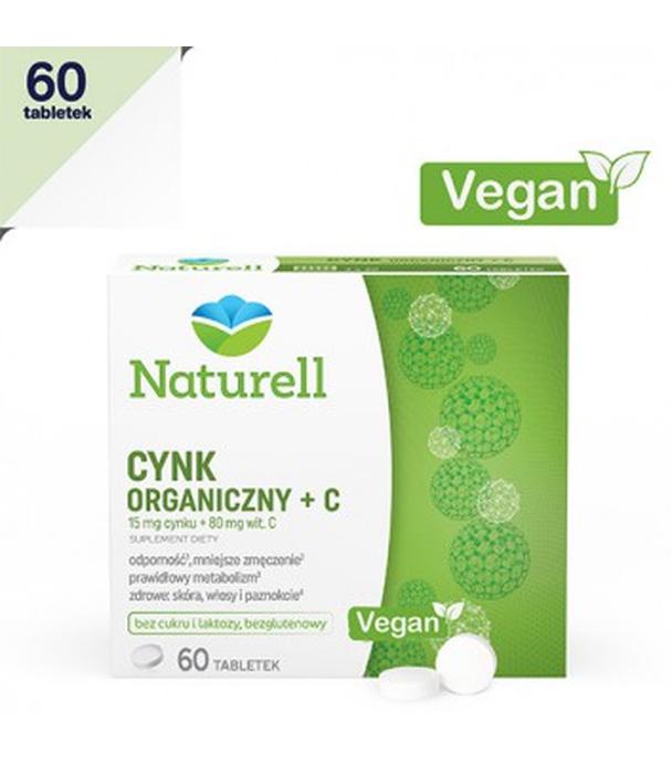 NATURELL Cynk organiczny + C - 60 tabl.