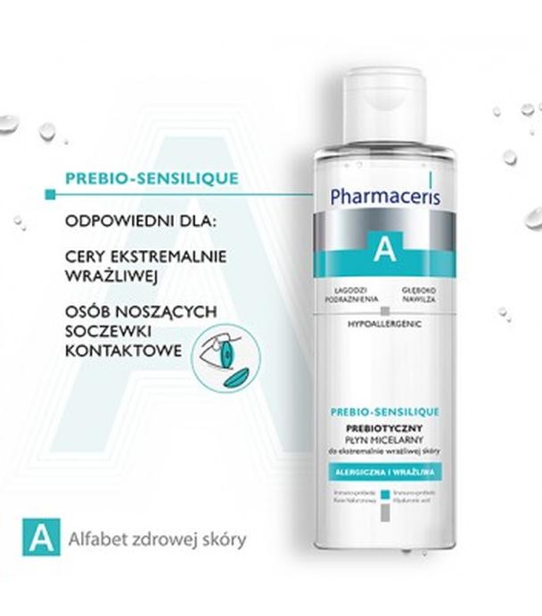 PHARMACERIS A PREBIO-SENSILIQUE Prebiotyczny płyn micelarny - 200 ml Wrażliwa, nadreaktywna skóra.