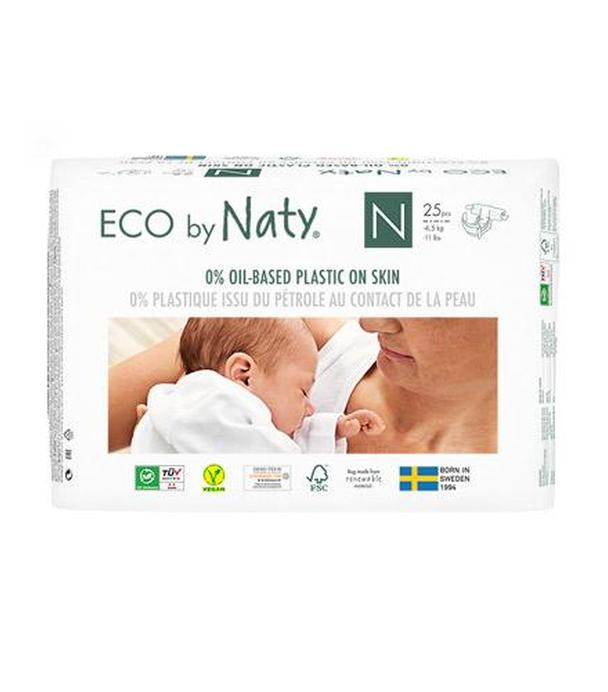 ECO by Naty Ekologiczne pieluszki jednorazowe rozmiar 0,1-4,5 kg - 25 szt. - cena, właściwości, opinie