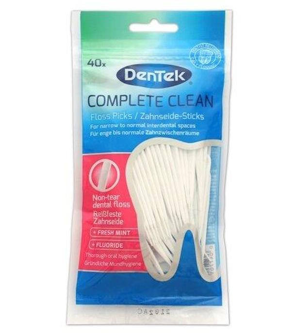 DenTek Complete Clean, wykałaczki z nicią dentystyczną, 40 sztuk