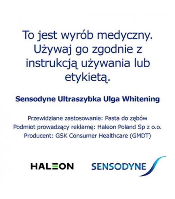 Sensodyne Ultraszybka Ulga Whitening, 75 ml