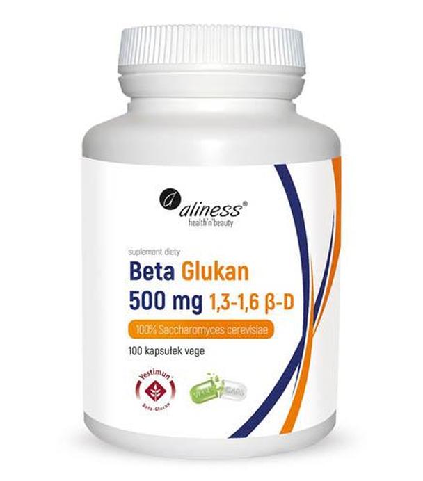 ALINESS Beta glukan 500 mg - 100 kaps. Naturalne wzmocnienie organizmu.