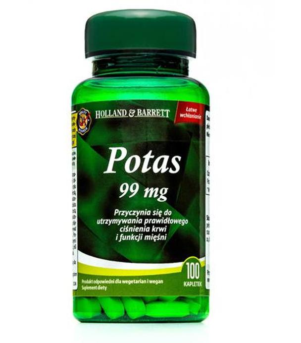 HOLLAND&BARRETT Potas 99 mg - 100 kaps.