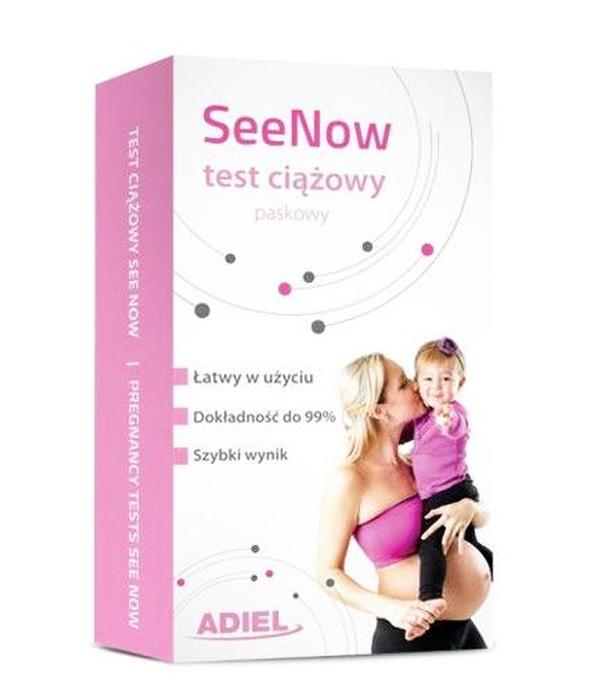 SEENOW Test ciążowy paskowy - 1 szt. - cena, opinie, stosowanie