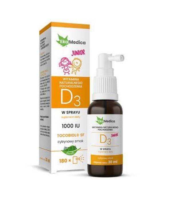 Ekamedica Witamina D3 w sprayu dla dzieci, 30 ml