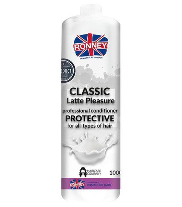 Ronney Professional Conditioner Classic Latte Pleasure Protective Odżywka ochronna do każdego rodzaju włosów, 1000 ml