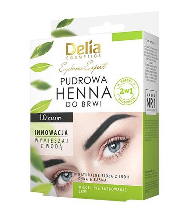 Delia Eyebrow Expert Pudrowa henna do brwi 1.0 czarny, 4 g