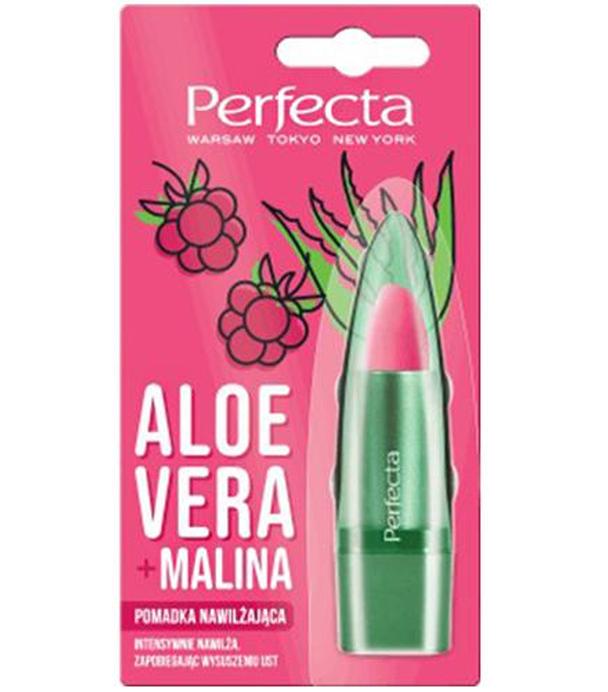 Perfecta Pomadka nawilżająca do ust Aloe vera + Malina - 5 g - cena, opinie, skład