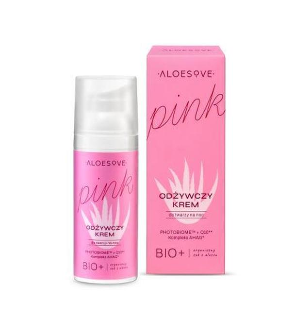 Aloesove Pink Krem do twarzy odżywczy otulający na noc, 50 ml