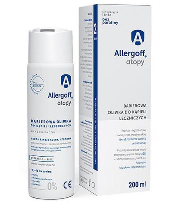 ALLERGOFF ATOPY Barierowa oliwka do kąpieli leczniczych - 200 ml - ważny do 2025-03-22