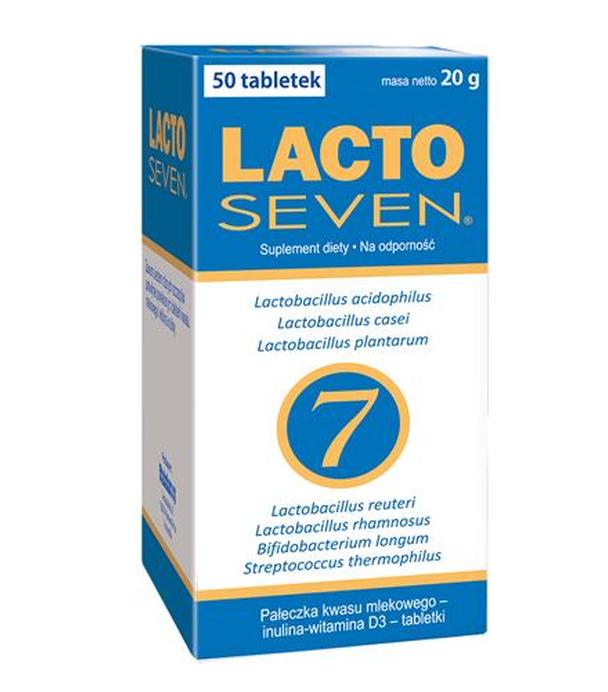 LACTOSEVEN - 50 tabl. Odporność i zdrowa mikroflora jelitowa.
