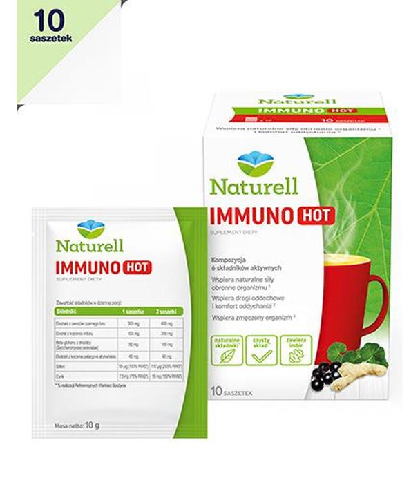 Naturell Immuno Hot, 10 saszetek - 1020804 - uszkodzone kartonowe opakowanie