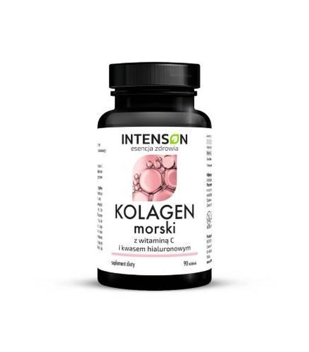 Intenson Kolagen Morski z witaminą C i kwasem hialuronowym, tabletki, 90 sztuk