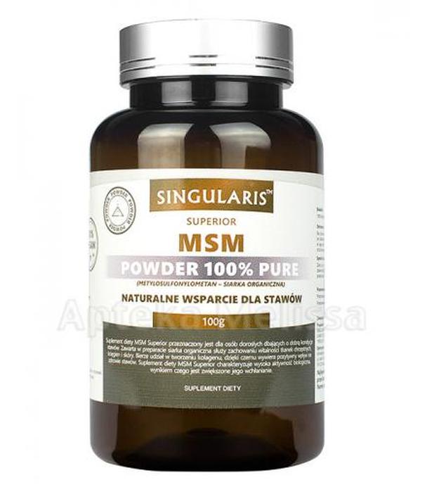 SINGULARIS SUPERIOR MSM POWDER 100% PURE - 100 g