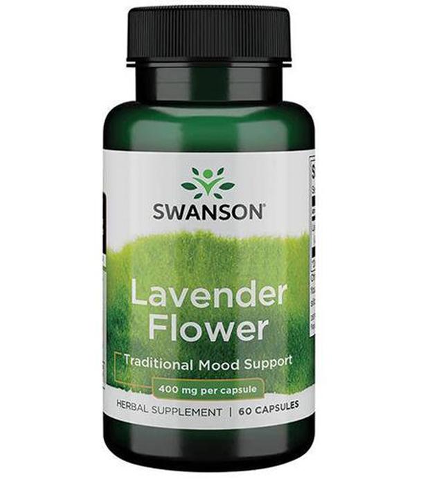 Swanson Lavender Flower 400 mg - 60 kaps. - cena, opinie, stosowanie