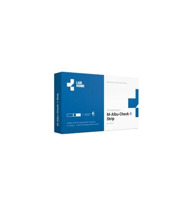 M-ALBU-CHECK-1 STRIP Test do wykrywania albuminy w moczu, 1 sztuka