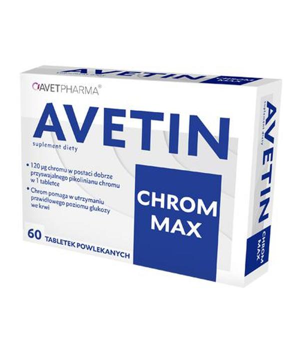 Avetin Chrom Max - 60 tabl. - cena, opinie, właściwości
