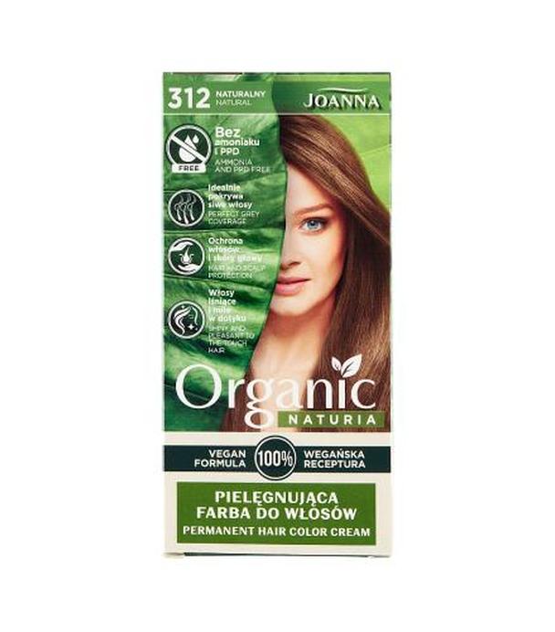 Joanna Organic Naturia Vegan Farba pielęgnująca do włosów 312 Naturalny, 1 szt., cena, opinie, wskazania