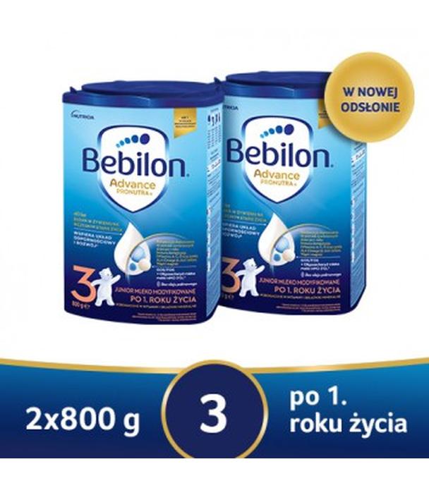 BEBILON 3 JUNIOR Pronutra-Advance Mleko modyfikowane w proszku, 2 x 800 g