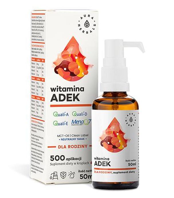Aura Herbals Witamina ADEK - 50 ml - cena, opinie, właściwości