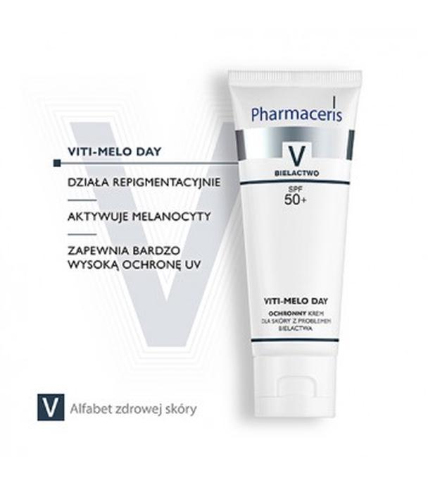 Pharmaceris V Viti Melo Day, Krem ochronny dla skóry z problemami bielactwa SPF 50+, 75 ml