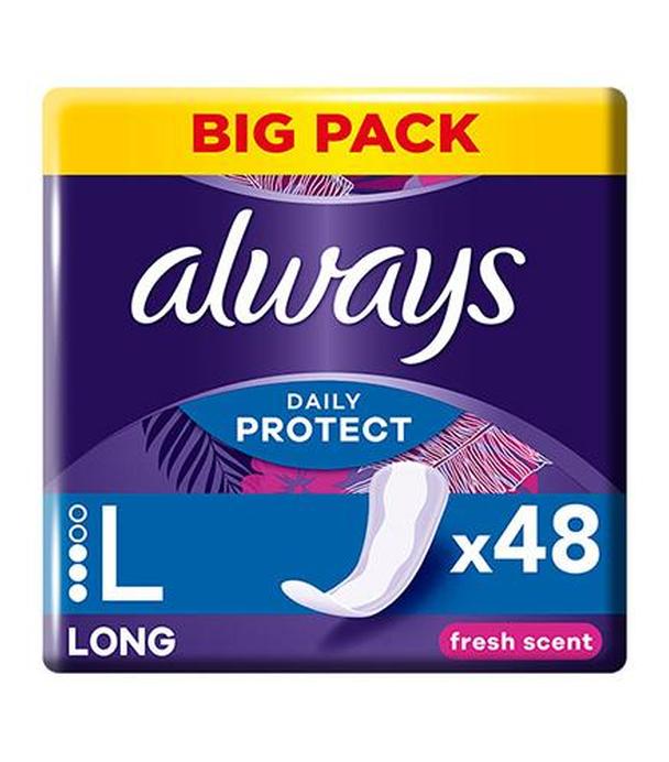Always Daily Protect Long Wkładki higieniczne o świeżym zapachu, 48 sztuk
