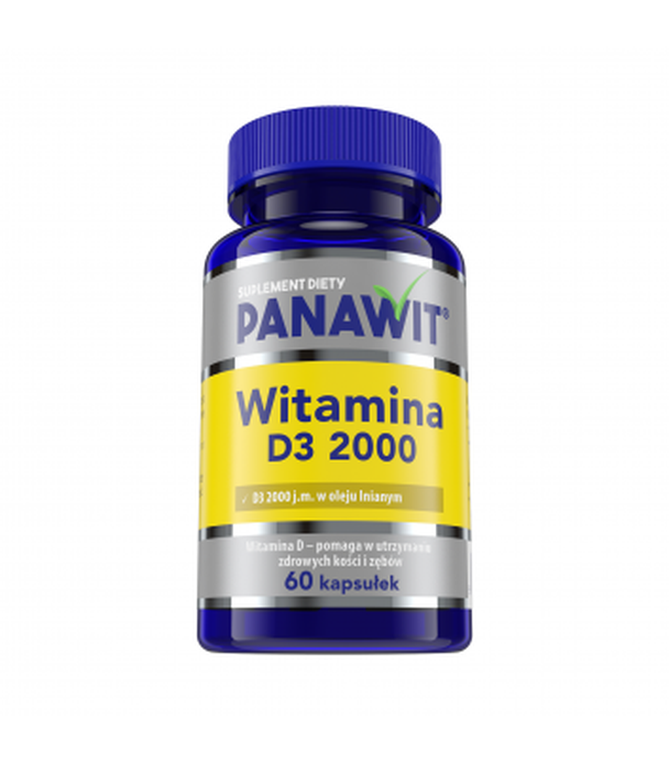 PANAWIT Witamina D3 2000 j.m., 60 kapsułek