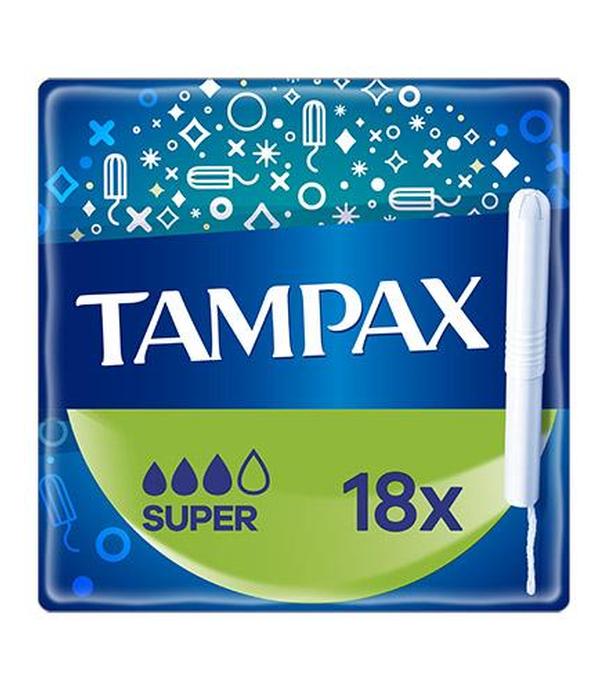 Tampax Super, Tampony z aplikatorem, 18 sztuk