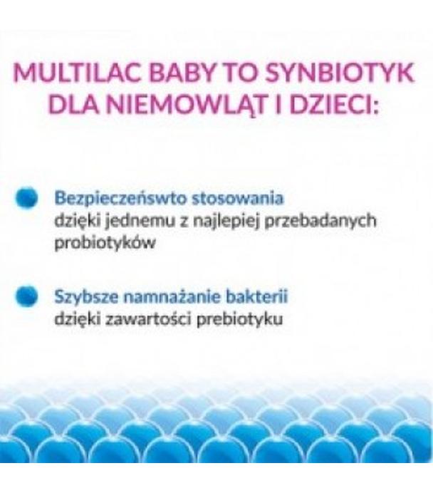 Multilac Baby Synbiotyk (probiotyk + prebiotyk), krople, 2x5 ml