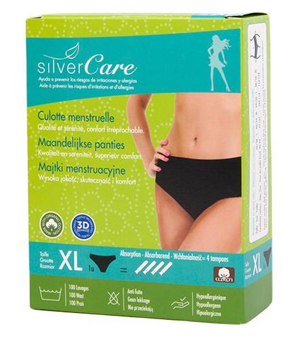 Masmi Silver Care Majtki menstruacyjne rozmiar XL, 1 szt., cena, opinie, stosowanie