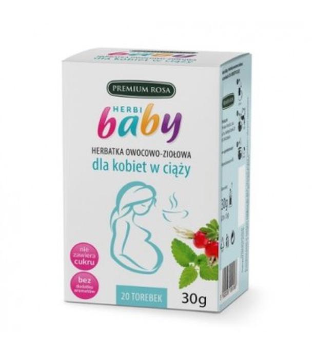 HERBI BABY Herbatka owocowo ziołowa dla kobiet w ciąży - 20 sasz. - cena, opinie, właściwości