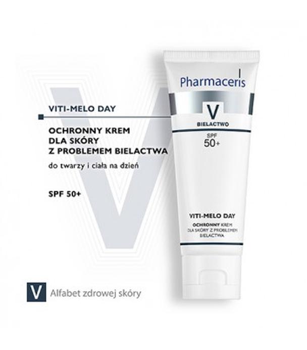 Pharmaceris V Viti Melo Day, Krem ochronny dla skóry z problemami bielactwa SPF 50+, 75 ml