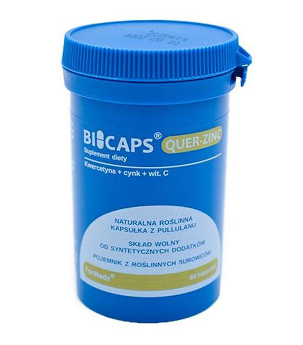 Bicaps Quer-Zinc, 60 kaps., cena, opinie, skład