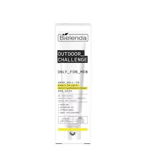 Bielenda Ony For Men Outdoor Challenge, Krem roll-on nawilżająco-przeciwzmarszczkowy pod oczy, 15 ml
