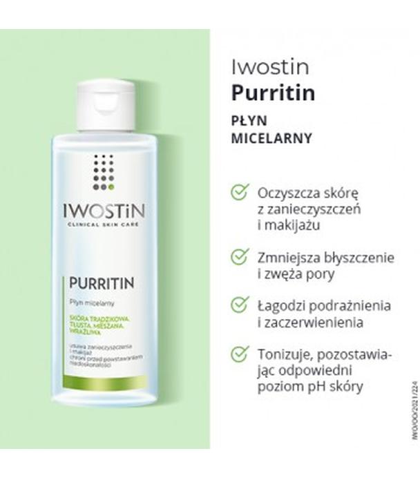 IWOSTIN PURRITIN Płyn micelarny - 215 ml - ważny do 2025-09-30
