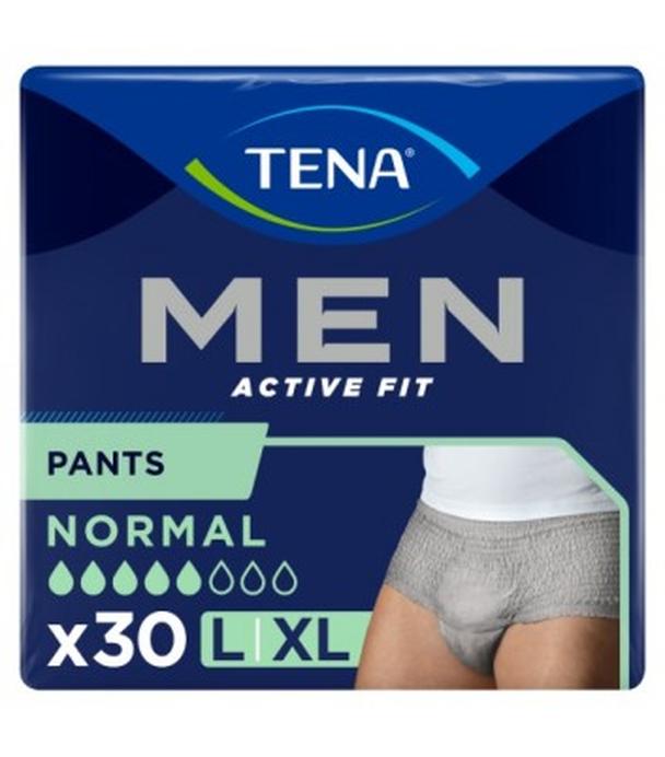 TENA Men Pants Normal Grey L/XL 95-130 cm, bielizna chłonna, 30 sztuk - ważny do 2025-09-28