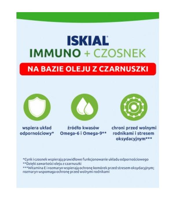 Iskial Immuno + Czosnek, 60 kapsułek