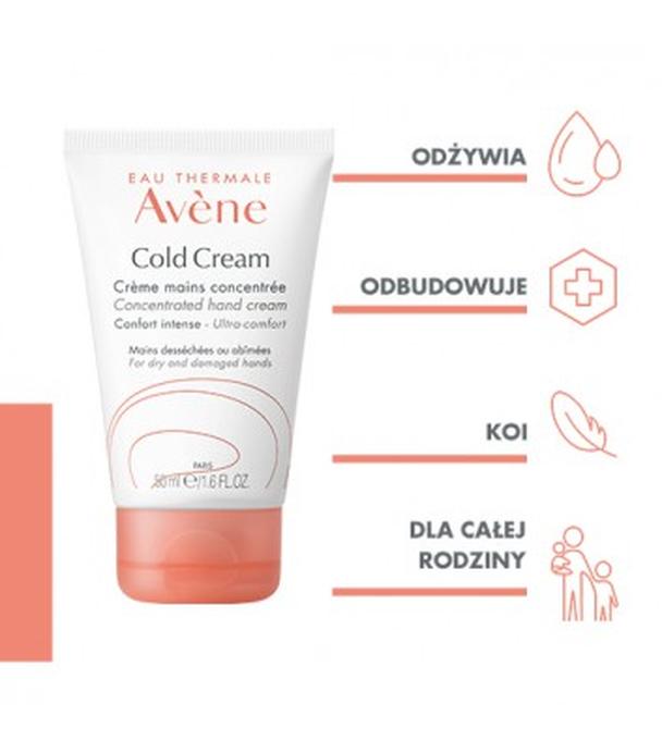 Avene Cold Cream Skoncentrowany Krem do rąk do suchej i zniszczonej skóry dłoni, 50 ml