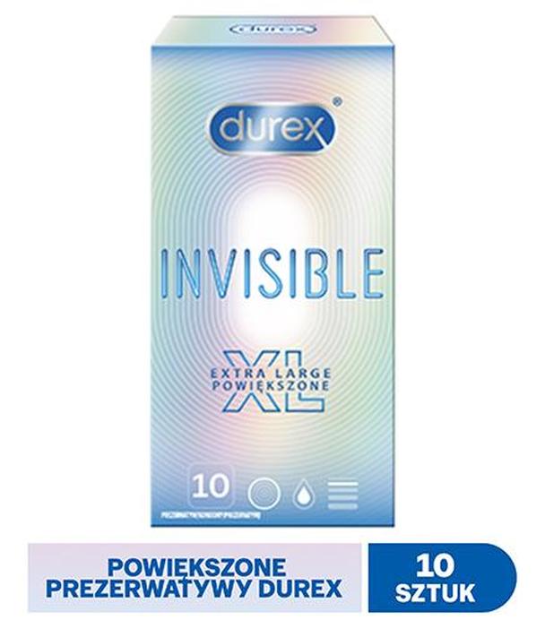 Durex Invisible XL Prezerwatywy extra powiększone - 10 szt. - cena, opinie, właściwości