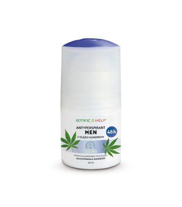 Botanic Help Antyperspirant MEN 48h z olejem konopnym ROLL-ON, 50 ml