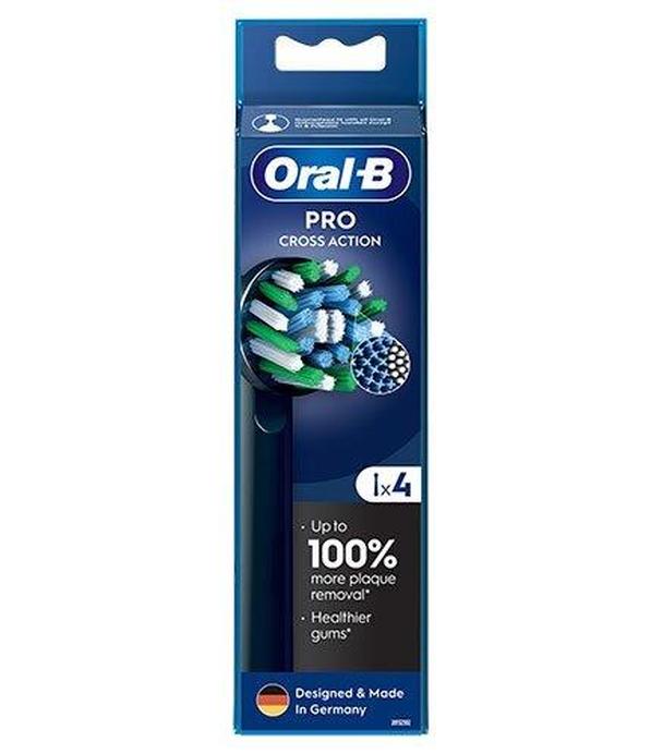 Oral-B Pro Cross Action Black Końcówki do szczoteczek elektrycznych, 4 sztuki