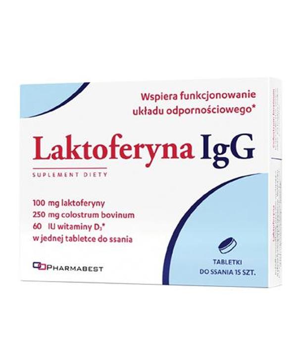 Laktoferyna IgG, 15 tabl., cena, opinie, składniki