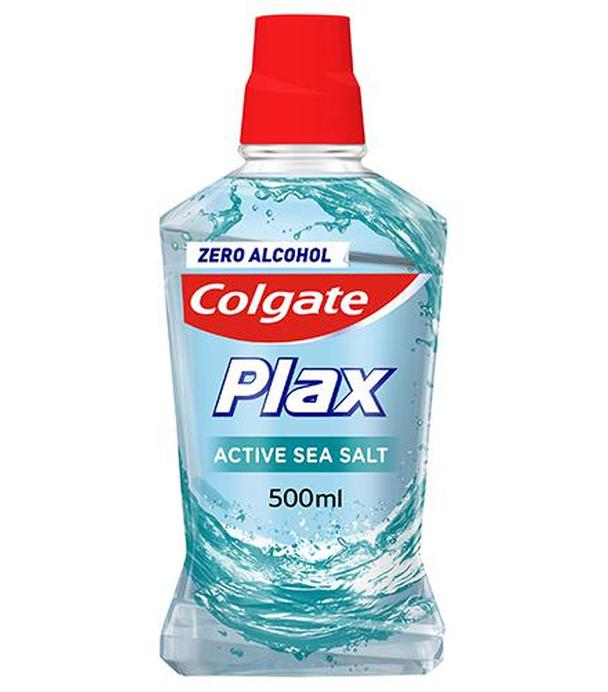 Colgate Plax Active Sea Salt Płyn do płukania jamy ustnej, 500 ml, cena, opinie, stosowanie