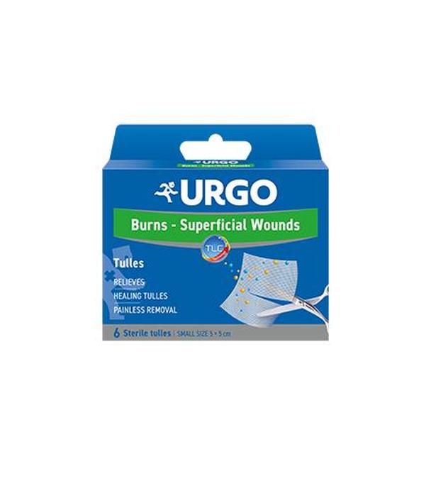 URGO Siateczka oparzenia i rany powierzchniowe 5 x 5 cm, 6 sztuk - ważny do 2025-07-31