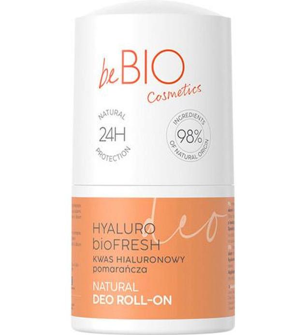 BeBio Hyaluro Biofresh naturalny deo roll-on z kwasem hialuronowym i ekstraktem z pomarańczy 50 ml