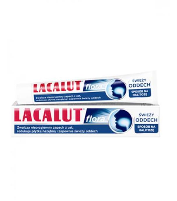LACALUT FLORA - pasta do zębów na halitozę - 75 ml - cena, opinie, stosowanie